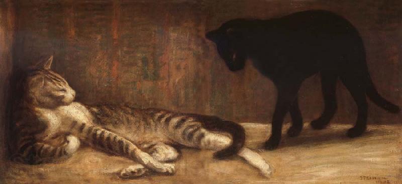 theophile-alexandre steinlen Chat et Chatte Norge oil painting art